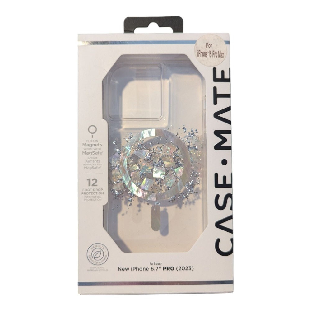 D3. Case-Mate Karat Touch of Pearl with MagSafe Case For iPhone 15 Pro Max